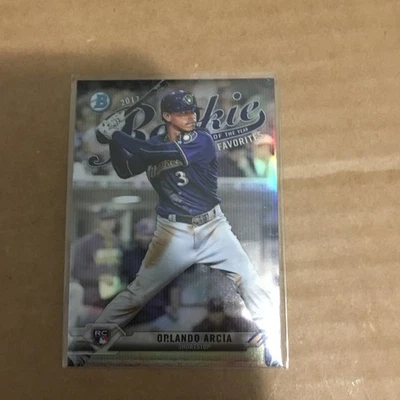 Bowman Chrome 2017 novato del año favoritos Orlando Arcia #10 Foto 1 de 2