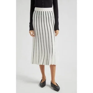 ATM Anthony Thomas Melillo Skirt Black/White Swing NWT $350 Size Medium 6-8 - Picture 1 of 11