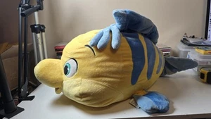 Flounder Little Mermaid Disney Store Stuffed Plush Doll 24" Large Giant Big Fish - Picture 1 of 5