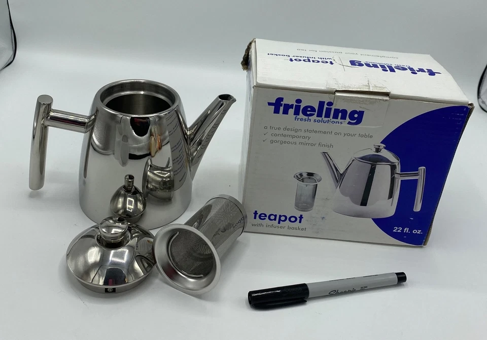 Nueva tetera Frieling 22 oz con cesta infusora ~ envío gratuito Foto 1 de 1