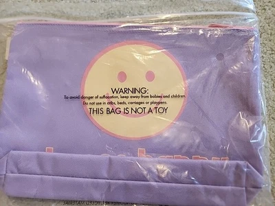 Thirty One Zipper Pouch In Purple With Smiley Face. New - Image 1 of 3