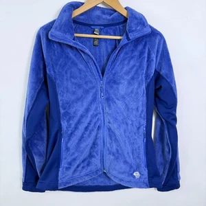 Giacca Pile Mountain Hardwear Full Zip Donna M Blu Fuzzy Morbida Zip Tasche - Foto 1 di 6