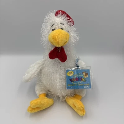 Webkinz Chicken Plush HM205 Sealed Tag WITH CODE Ganz Retired CLEAN - Image 1 of 4