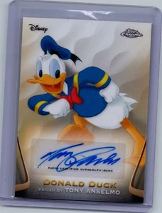 DONALD DUCK - SP REFRACTOR AUTO - TONY ANSELMO - 2025 Topps Chrome Disney AA-TAN - Picture 1 of 2