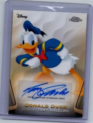 DONALD DUCK - SP REFRACTOR AUTO - TONY ANSELMO - 2025 Topps Chrome Disney AA-TAN - Image 1 of 2
