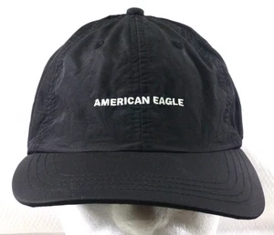 American Eagle Black Adjustable Baseball Cap Nylon Outdoor Hat - Picture 1 of 9
