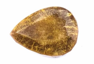 HIGH QUALITY 483 CT CERTIFIED BRAZIL PEAR SHAPE YELLOW BERYL LOOSE GEMSTONE KUO - Picture 1 of 9