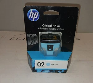 Genuine HP 02 - Light Cyan Ink Cartridge - Expired  07/2012 **NEW** - Picture 1 of 3