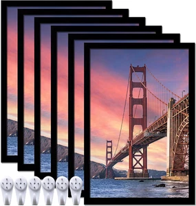 6 Sets 8X12 Picture Frame, Frames for 8 X 12 Canvas Collage Photo Poster Certifi - Picture 1 of 12