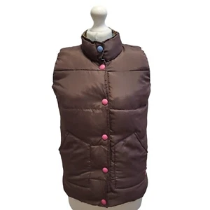 Joules Brown Zipped Body Warmer Gilet UK Girls Age 11-12 Years CC654 - Picture 1 of 6