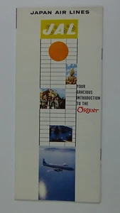 Folleto de 12 páginas #735-8 JAL Japan Air Lines Your Gracious Introduction To Orient - Imagen 1 de 8