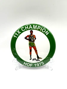 Boston Celtics Bill Russell artwork Sports Badge-Classic Mr RINGS Collectable - Picture 1 of 1