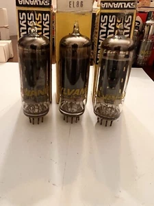 Sylvania 6CW5 / EL86 One NOS VINTAGE Pentode Audio Vacuum Tube - Bild 1 von 13