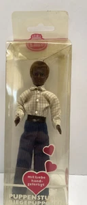 Caco Puppe Puppenstuben Biegepuppchen Opa schwarzer Mann 5" German Dollhouse Doll - Bild 1 von 11