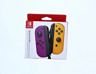 Nintendo Switch Joy-Con L/R Controllers (Neon Purple/Neon Orange) - Image 1 of 2