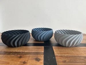 3D Printed Vase Bowl - Swirl Bowl - Ornamental Bowl - Decorative Bowl - Bowl - Picture 1 of 8