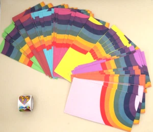 48pcs Rainbow Design Paper Bags for Gifts, Parties, Birthdays & Crafts - Picture 1 of 3
