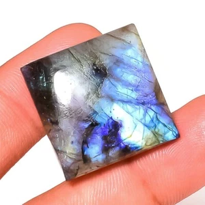 56 Ct Natural Flashy Labradorite Cabochon Loose Gemstone for Jewelry Making - Picture 1 of 4