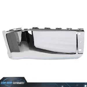 LEFT Hand Rear Bumper End Caps For 07-13 Chevy Silverado GMC Sierra 1500 Chrome - Picture 1 of 14