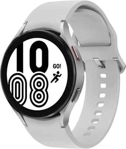Samsung Galaxy Watch 4 44mm Bluetooth, Wi-Fi, GPS Smartwatch - srebrny nowy zapieczętowany - Zdjęcie 1 z 8