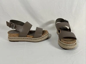 Marc Fisher Patryce Leather Platform Sandals 6.5 Sandals - Picture 1 of 7