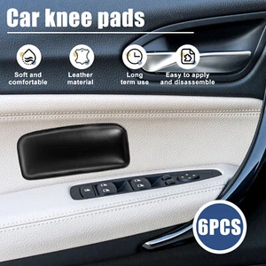 6Pcs Car Knee Cushion Leather Automotive Center Console Knee Pad Vehicle jeWDM - Picture 1 of 11