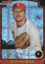 2003 Bowman Chrome X-Fractors #46 Kevin Millwood - NM-MT