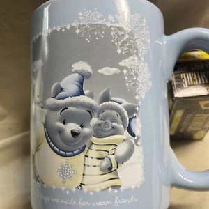 2003 Disney WINNIE the POOH & Piglet Mug "Cold Days Are Made For Warm Friends" - Picture 1 of 5