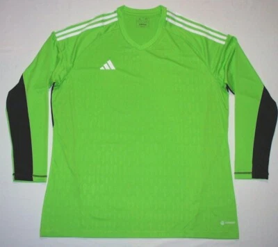 Adidas Men T23 C GK JSY L HK7693 Jersey, Slim Fit, Team Semi Sol Green2, XL, New - Image 1 of 4