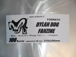 100 BUSTE WR "DYLAN DOG FANZINE" 210x290 mm x Panini Marvel Masterworks - Imagen 1 de 1