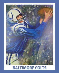 BALTIMORE COLTS 1960's Poster - 8x10 Wall Art 8x10 Color Photo - Picture 1 of 1