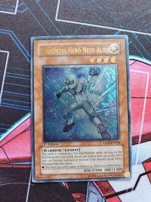 Yugioh TAEV-EN018 Elemental Hero Neos Alius Ultimate 1st ED VLP/NM - Image 1 of 2