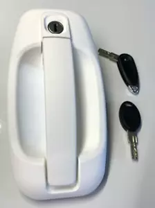 Hartal Star Door Lock White R/H + FW Fawo Barrel + Keys Caravan Motorhome HSL5 - Picture 1 of 8