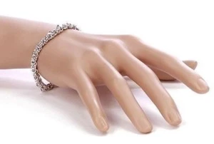 raro Bracciale Ciondolo Gioielli Lalique Argento Catena Sterling Maglia Cuore Nuovo di Scatola - Foto 1 di 6
