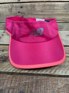 New Balance Visor Hat Pink One Size Adjustable StrapBack Golf Sport Athletic Cap