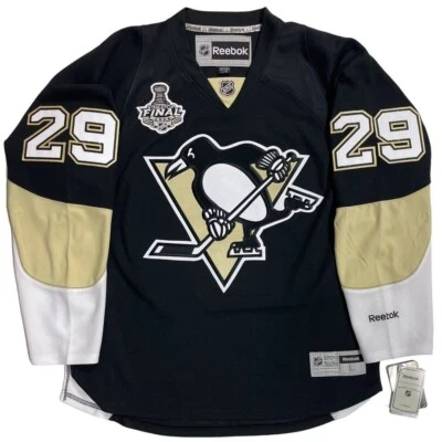 ФУТБОЛКА MARC ANDRE FLEURY REEBOK 2009 ПИТТСБУРГ ПИНГВИНЫ КУБОК СТЕНЛИ РАЗМЕР XL - Изображение 1 из 4