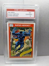 BLACK PANTHER 1990 IMPEL  EMC GRADED 10 BLACK COSTUME ROOKIE  FIRST YEAR !!