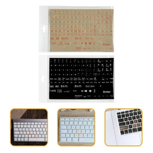2 Sheets Tastaturaufkleber Für Tastaturbuchstaben Laptop-Tastaturaufkleber - Afbeelding 1 van 11