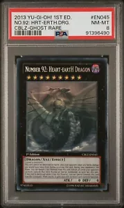 PSA 8 Número 92: Heart-eartH Dragon CBLZ-EN045 | Fantasma Raro | Casi Nuevo-Como Nuevo | 2013 - Imagen 1 de 2