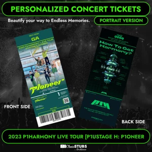 2023 P1HARMONY LIVE TOUR [P1USTAGE H: P1ONEER] Personalisiertes K-Pop Konzert Ticket - Bild 1 von 6