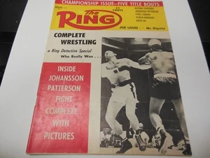 THE RING 1960 FLOYD PATTERSON COVER BOXING MAGAZINE RARE JOE LOUIS & MUCH MORE - Picture 1 of 2