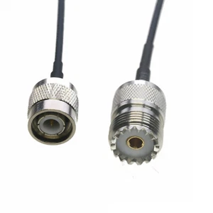 RF coax Cable TNC plug to SO239 female RG316 6"~10FT for UHF/VHF radio antenna - Picture 1 of 4