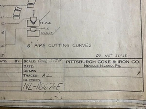 Pittsburgh Coke And Iron Company Mid Century Modern Technical Drawings 1943 - Picture 1 of 9