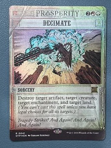 Decimate Foil Outlaws of Thunder Junction OTJ MTG - Picture 1 of 1