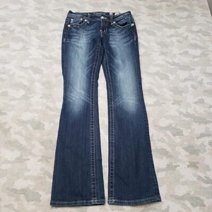 Miss Me Jeans Womens 28 Blue Boot Pockets Denim Medium Wash - Picture 1 of 12