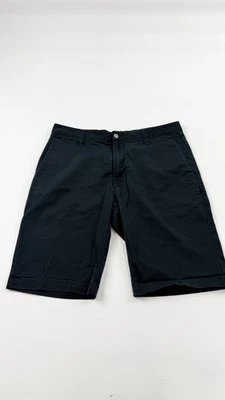 Volcom Shorts Mens 33 Black Chino Stretch Classic Casual Zip Fly Cotton Blend - Image 1 of 4