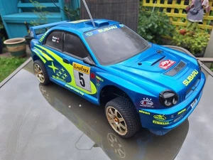 Thunder Tiger Ts4n Rc Subaru Impreza in Essex £99 Spares or repairs - Foto 1 di 14
