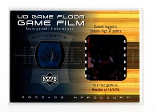 2002-03 Upper Deck Hardcourt UD Game Floor Game Film #KG-FF Kevin Garnett WOLVES - Picture 1 of 2