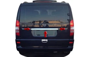 Fit For MERCEDES Vito-Taxi W639 2004-2010 Chrome Rear Trunk Tailgate Trim Cover - Imagen 1 de 3