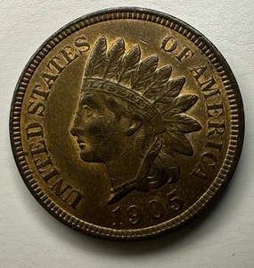 1905 INDIAN HEAD CENT T9 - Picture 1 of 2